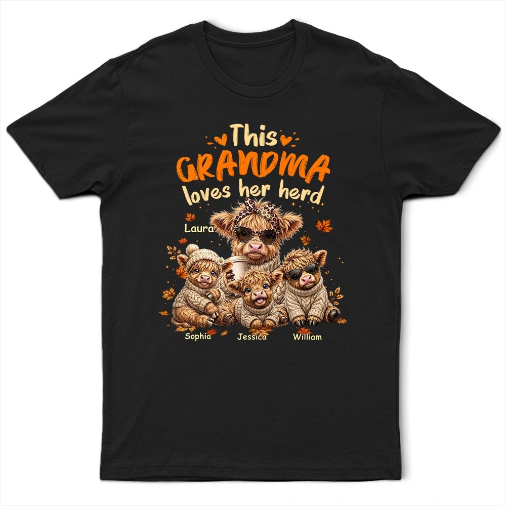 This Grandma Loves Her Herd - Personalized T Shirt
