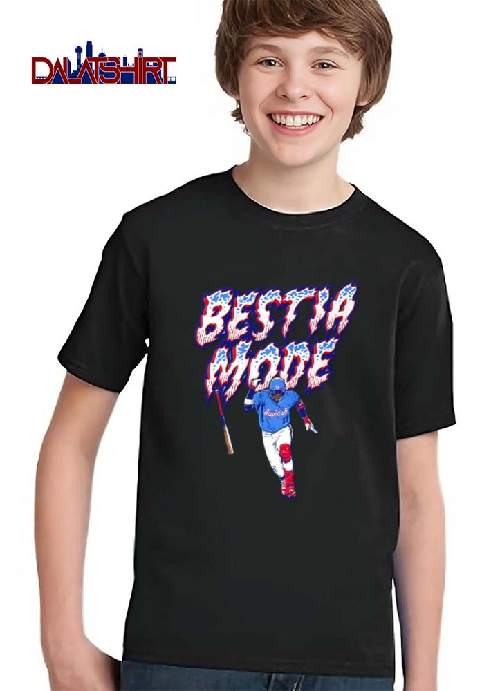 MLB Players Bestia Mode Acuna Jr Baseball Batter Dropping Bat Fiery Text shirt