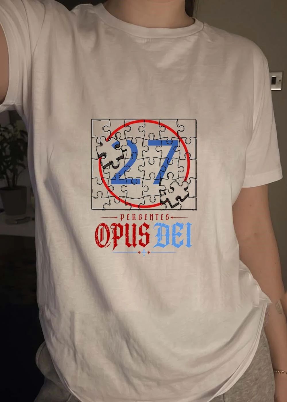 Pergentes Opus Dei 27 Puzzle Piece shirt