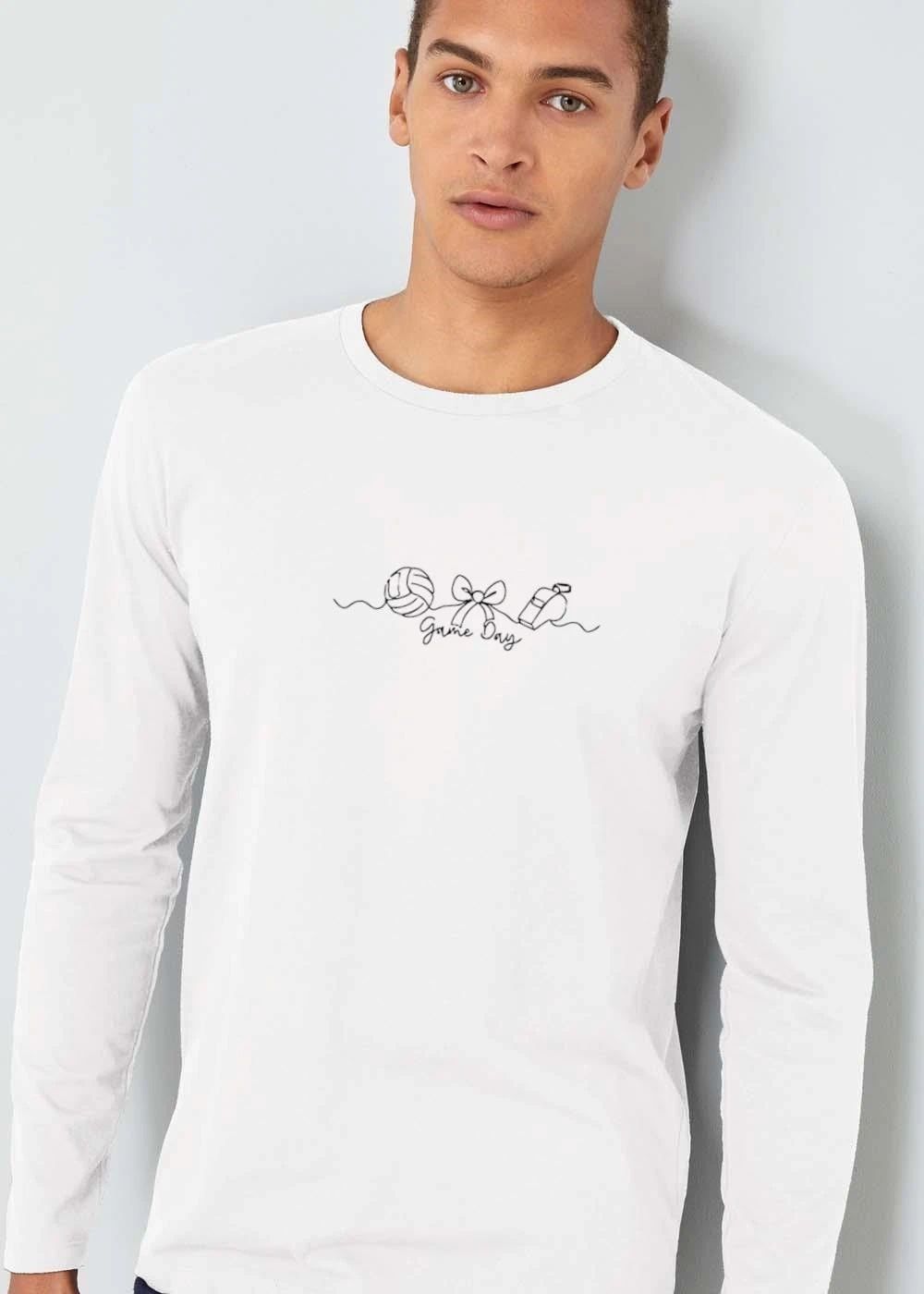 Volleyball Ribbon Referees Whistle Continuous Sketch shirt