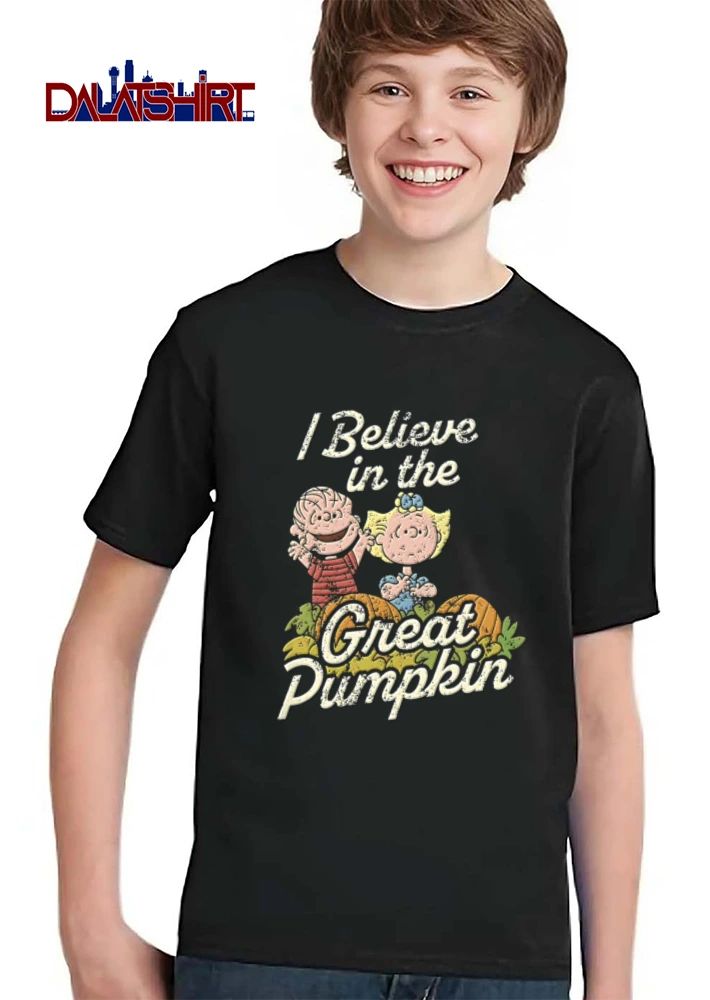 I Believe In The Great Pumpkin Linus Sally Patch Vintage Distressed Cartoon shirt