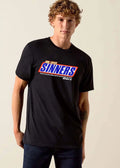 God Loves Sinners Youre Not You When Hungry For Matthew 5 6 Snickers Candy Bar Logo Parody shirt