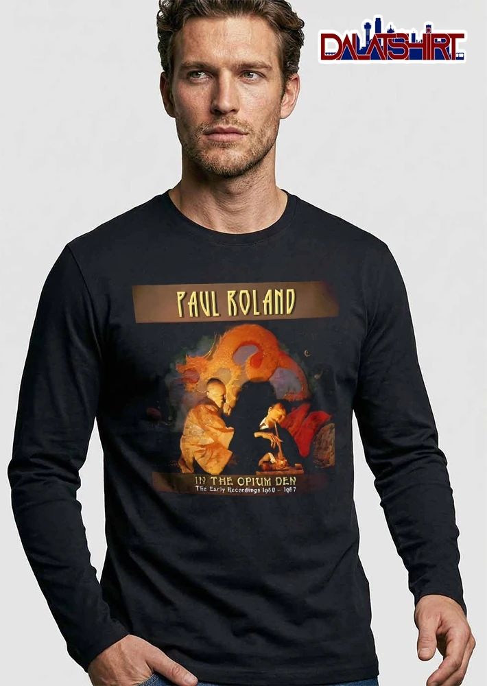 Paul Roland In The Opium Den The Early Recordings 1980 1987 Opium Pipe Orange Dragon Painting shirt