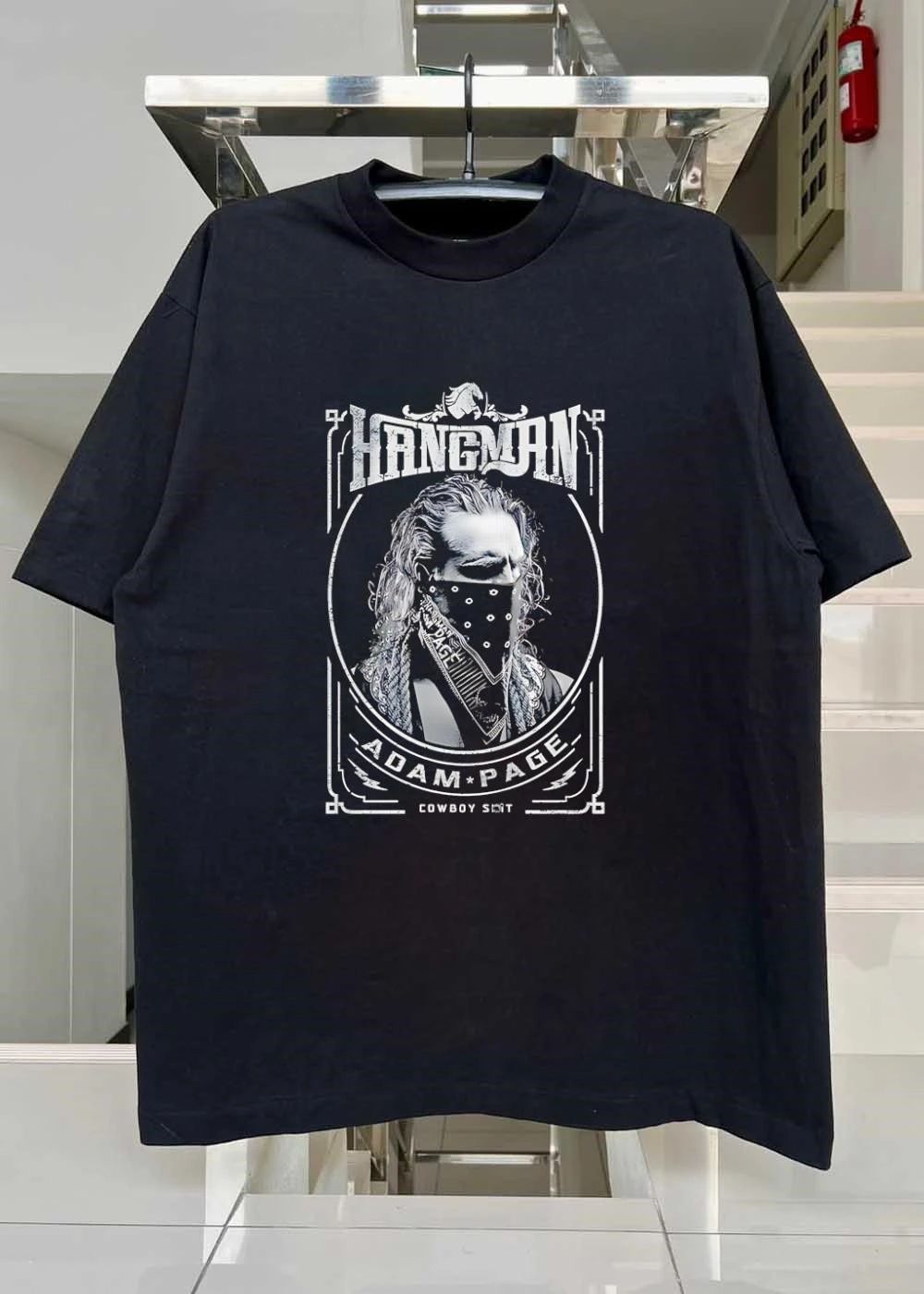 Hangman Adam Page Western Graphic Apparel AEW T-Shirt