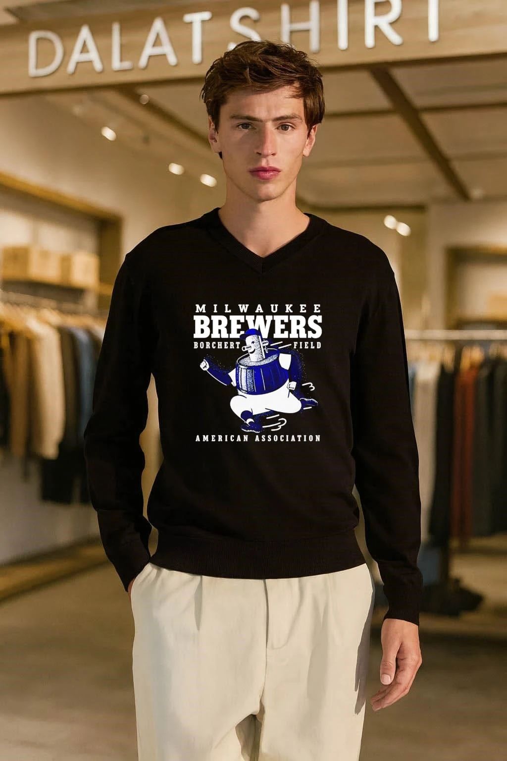 Milwaukee Brewers Borchert Field American Association shirt