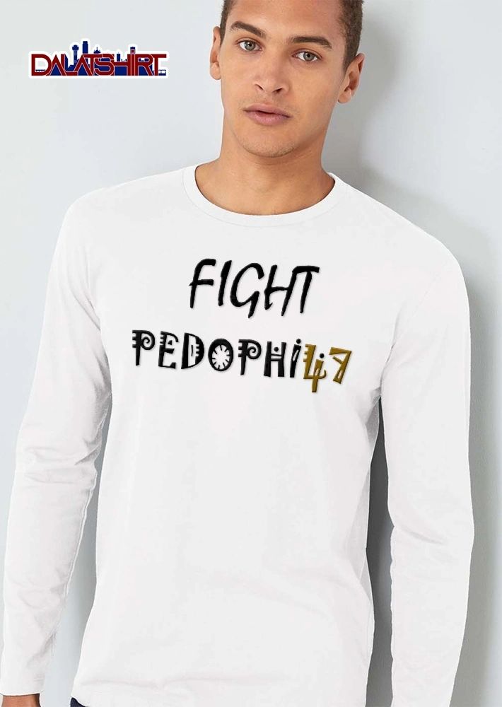 Fight Pedophilia Tribal Pattern Typography shirt