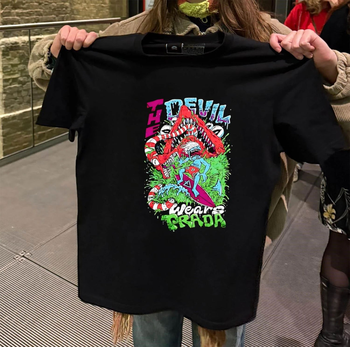Surfer Riding The Devil Wears Prada shirt
