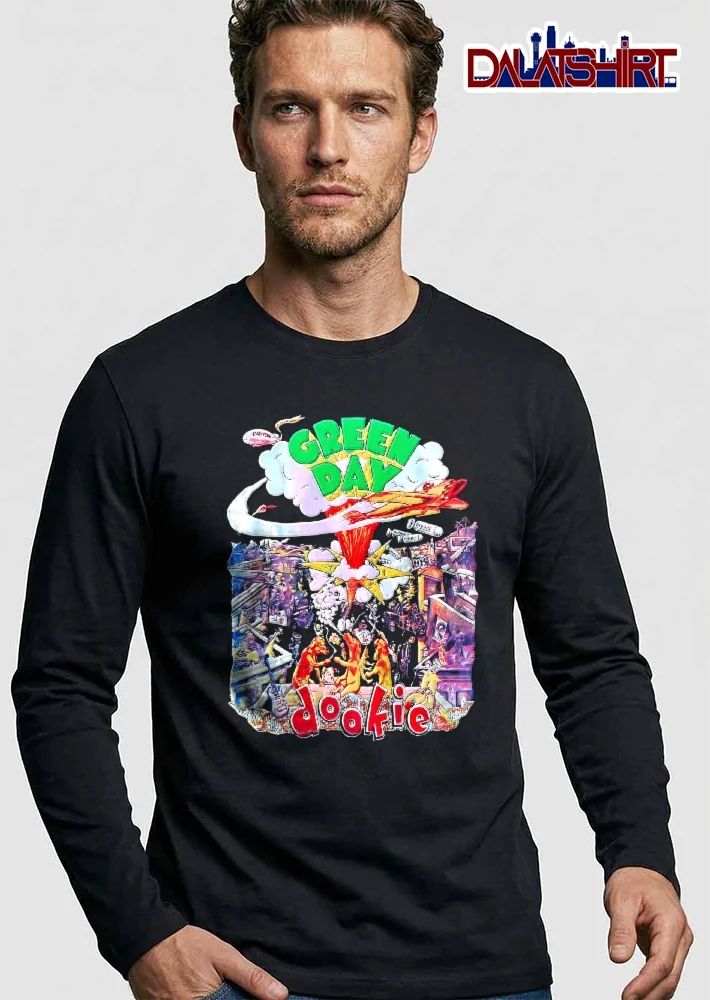 Green Day Bad Year Dookie Vintage Album Cover Cartoon Dogs Dropping Bombs Explosion City shirt