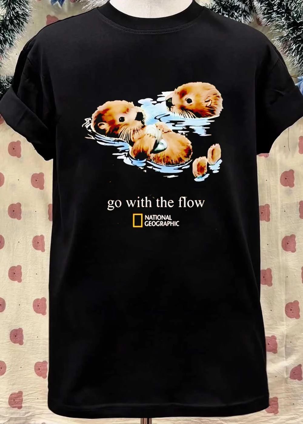 National Geographic Two Otters Go with the Flow T-Shirt