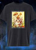 Blooming at My Own Pace Even When the World Hurries Cute Cat Mushroom shirt