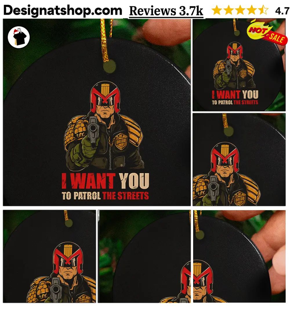 Judge Dredd I Want You to Patrol the Streets shirt