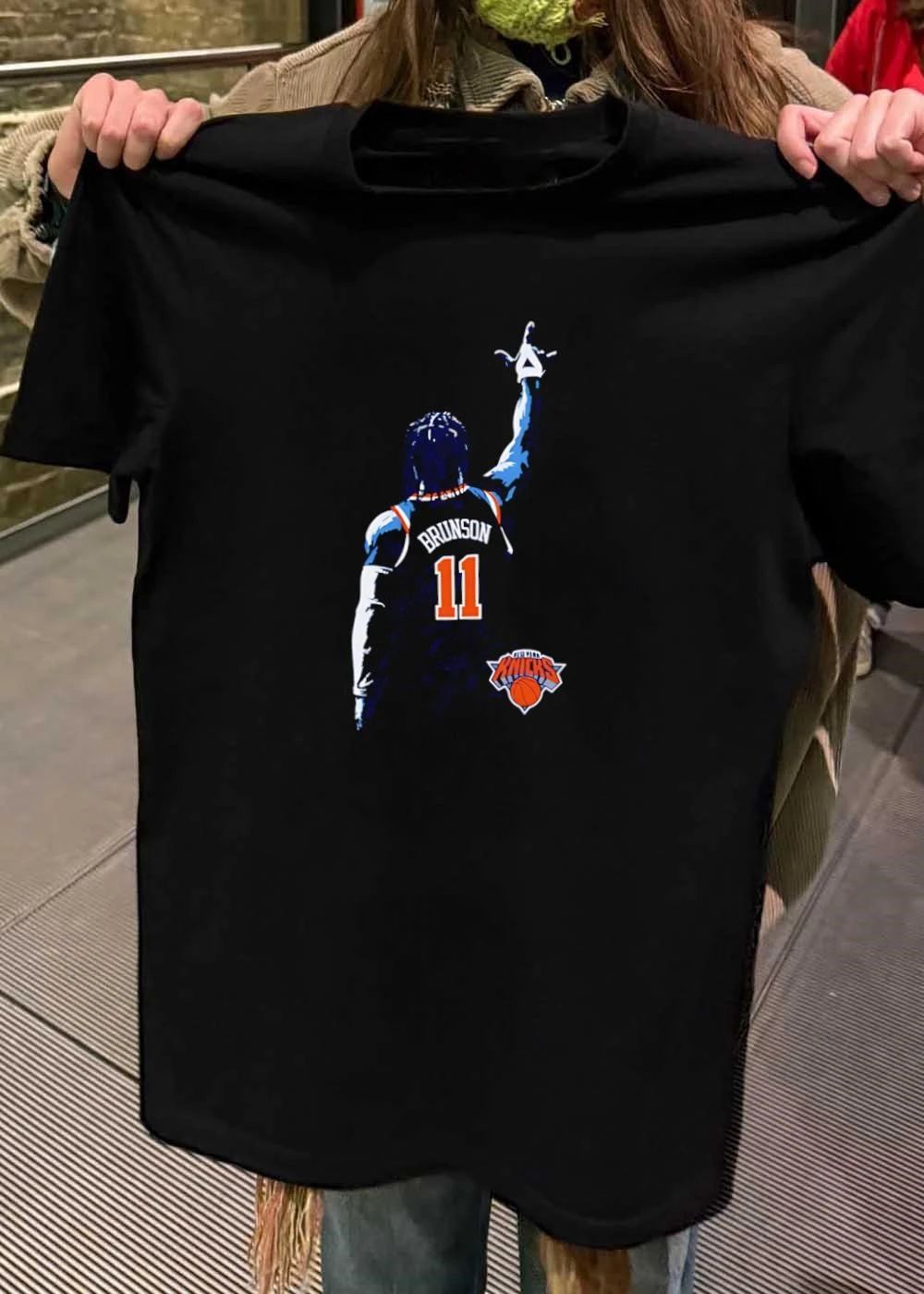 Jalen Brunson Jersey Back View Knicks T-Shirt