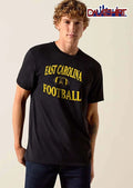 East Carolina Pirates NCAA Football Ecu Skull Crossbones Yellow Outline shirt