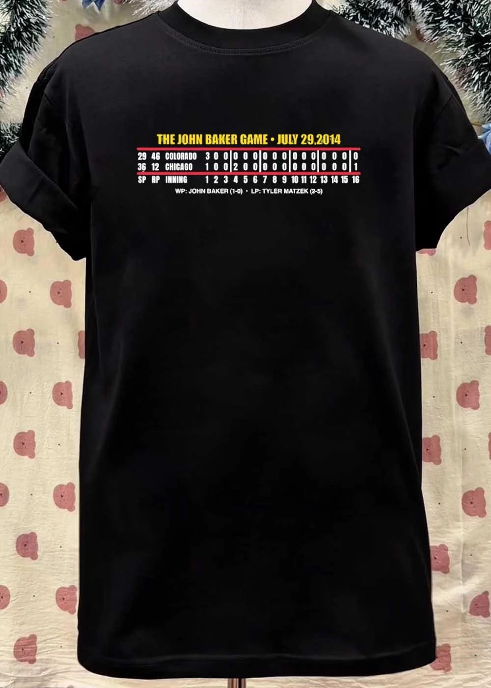 The John Baker Game July 29 2014 Colorado Chicago 3 1 2 0 16 Shirt