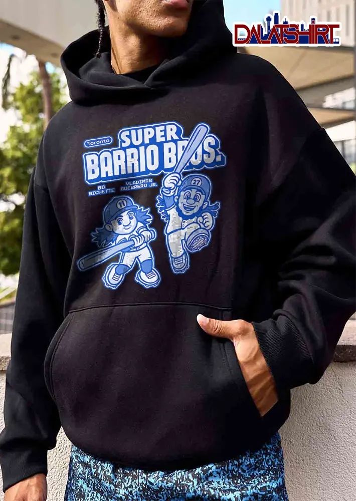 Toronto Blue Jays MLB Super Barrio Bros Bo Bichette Vladimir Guerrero Jr Cartoon Caricature Baseball Players shirt