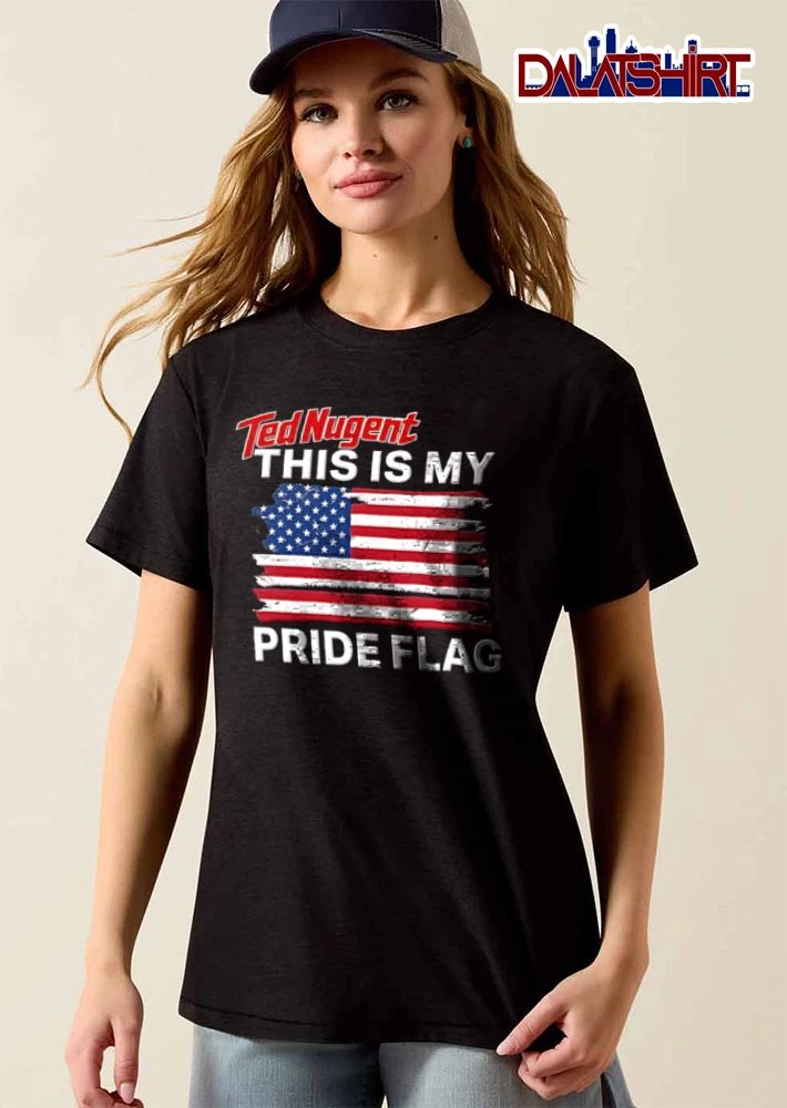 Ted Nugent This Is My Pride Flag Distressed USA Stars And Stripes shirt