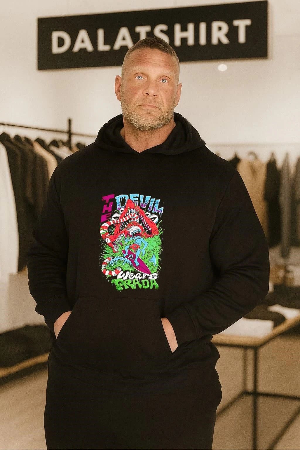 Surfer Riding The Devil Wears Prada shirt