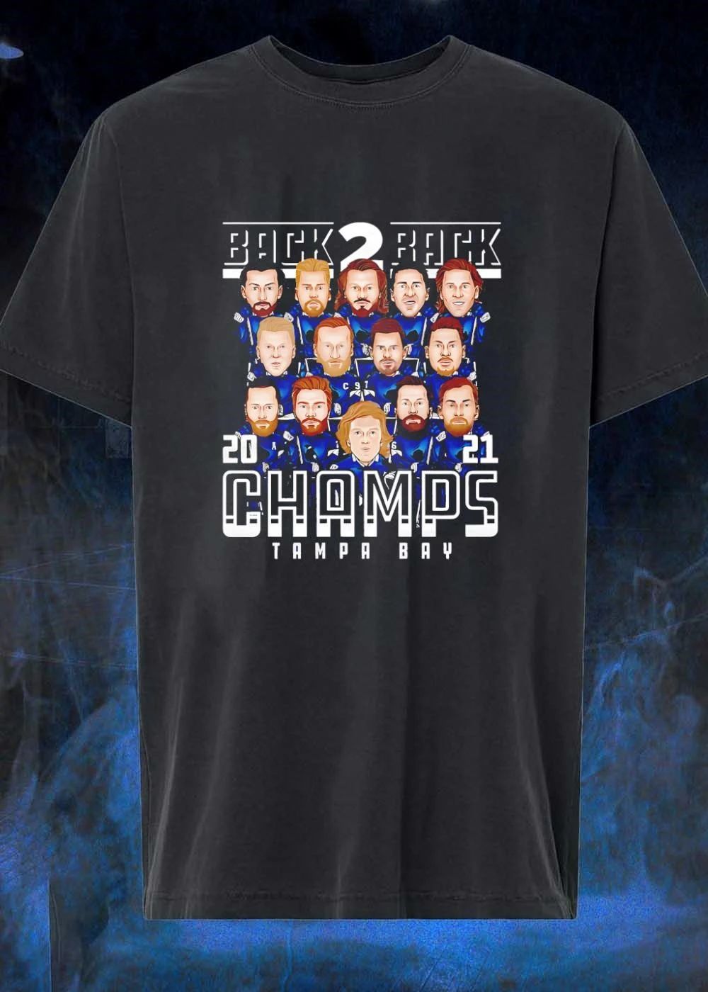 Tampa Bay Lightning Back 2 Back 2021 Champs Shirt