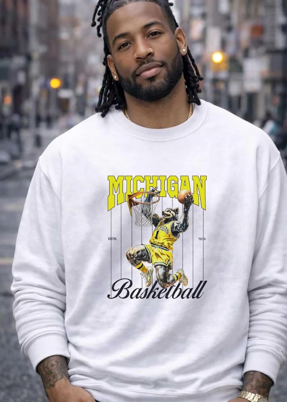 Wolverine Slam Dunk Michigan Basketball shirt