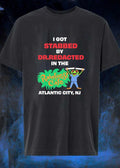Chaotic Apparel I Got Stabbed by Dr Redacted in the Rainforest Cafe T-Shirt