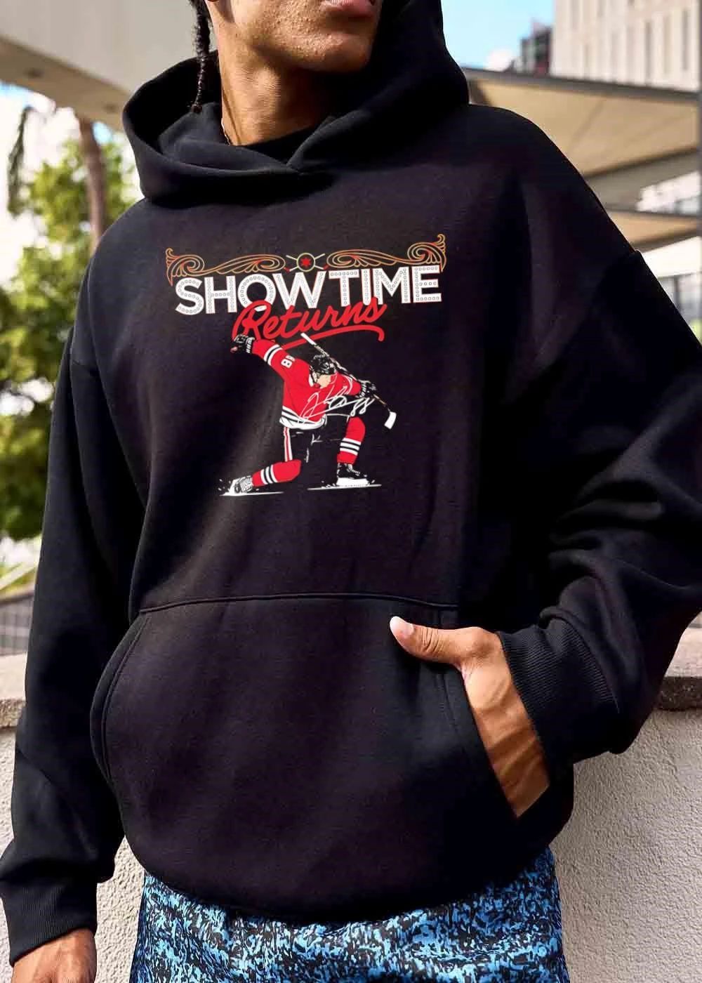 Chicago Blackhawks NHL Showtime Returns Patrick Kane Hockey Player Kneeling Celebration shirt