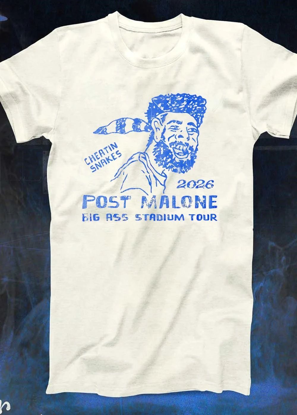 Cheatin Snakes Post Malone 2026 Big Ass Stadium Tour Graphic Shirt