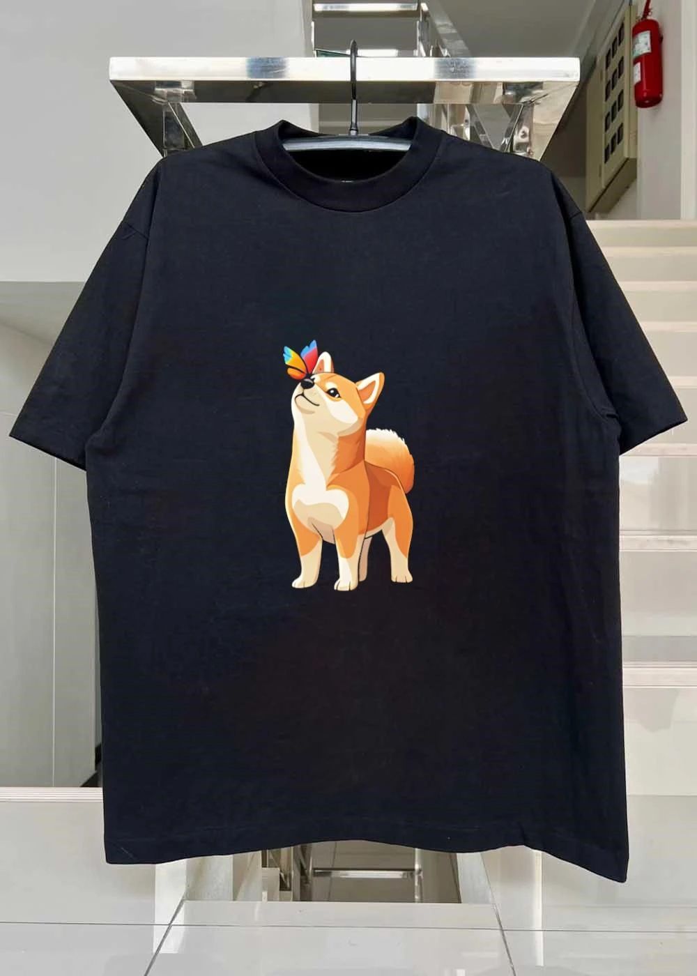 Shiba Inu Dog Butterfly Nose Shiba Inu Butterfly T-Shirt