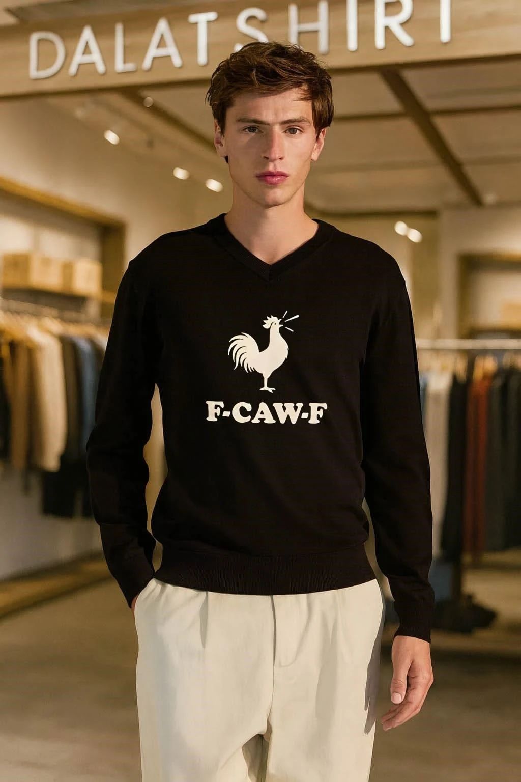 Awesome Rooster Crowing F-CAW-F shirt