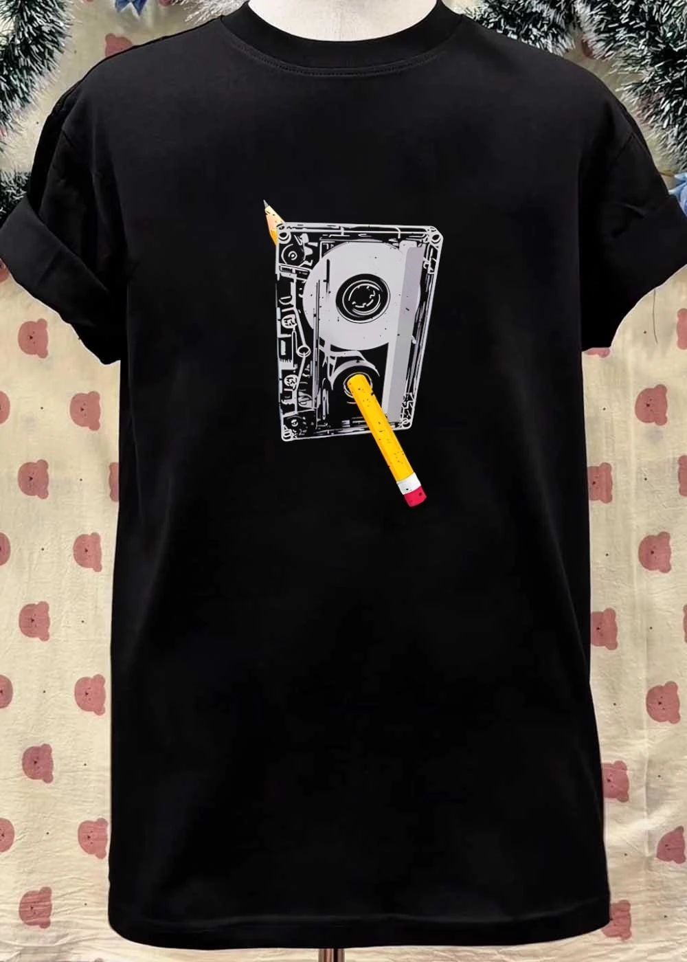 Rewind the Past Cassette Tape Graphic shirt