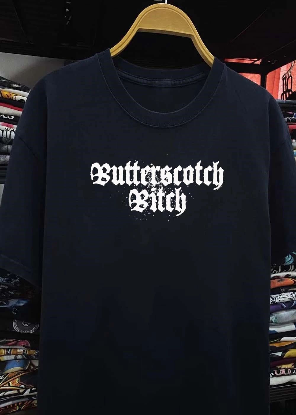 Butterscotch Bitch White Graphic T-Shirt