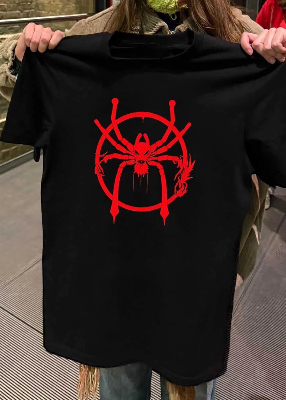 Red Spider Demon Logo Gothic Art Apparel T-Shirt