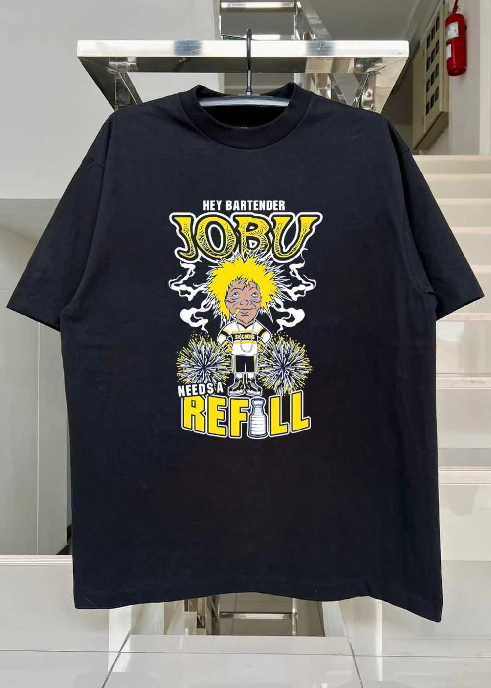 Hey Bartender Jobu Needs a Refill St Louis Blues Shirt