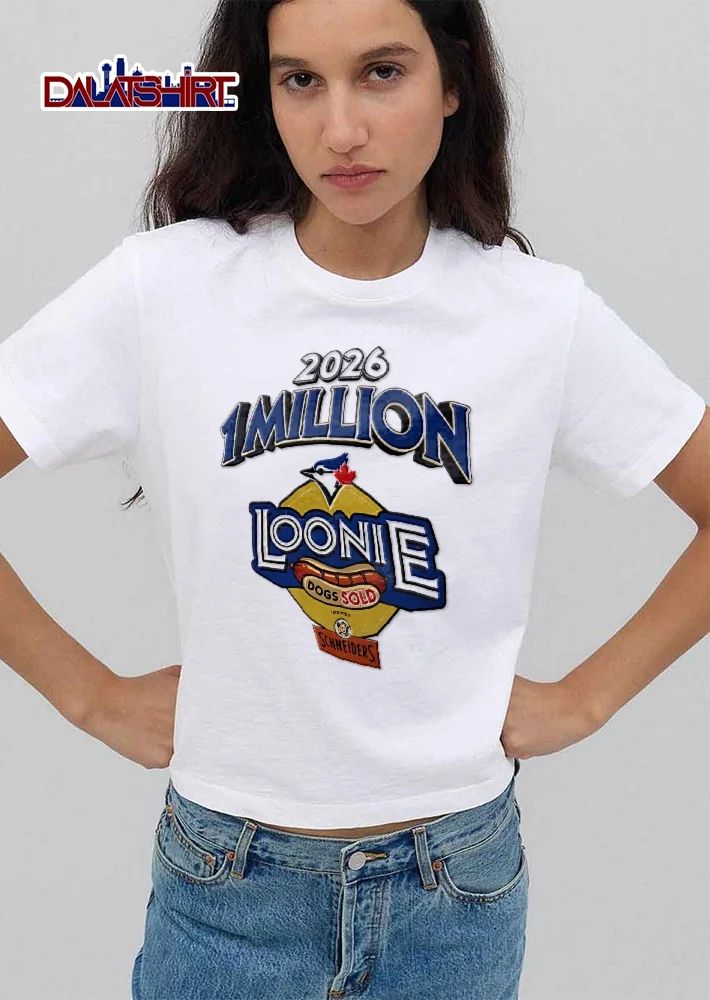 Toronto Blue Jays MLB Schneiders 1 Million Loonie Dogs Sold 2026 Bird Head Maple Leaf Grilled Bun shirt