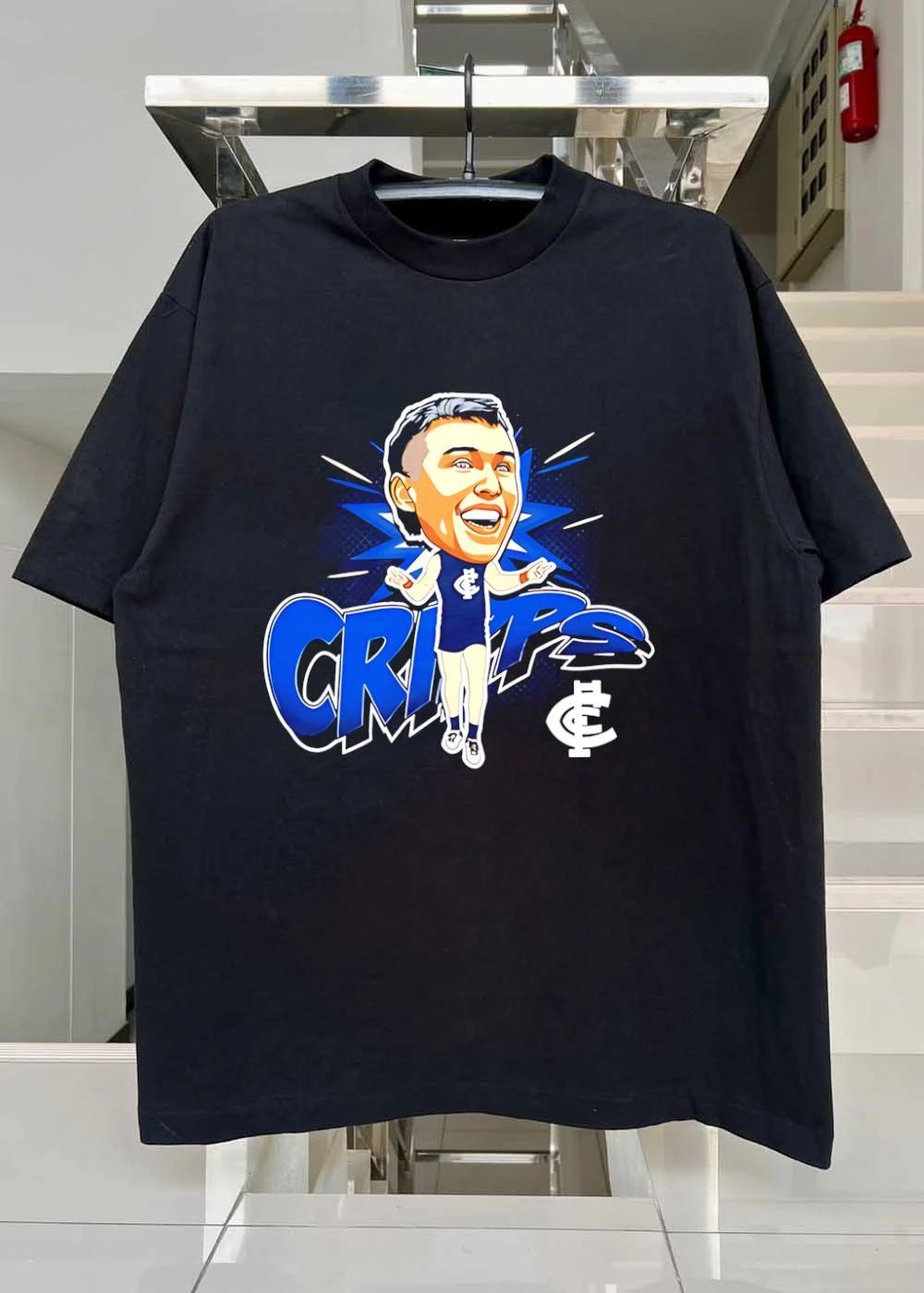 Carlton Football Club Patrick Cripps Caricature Carlton T-Shirt