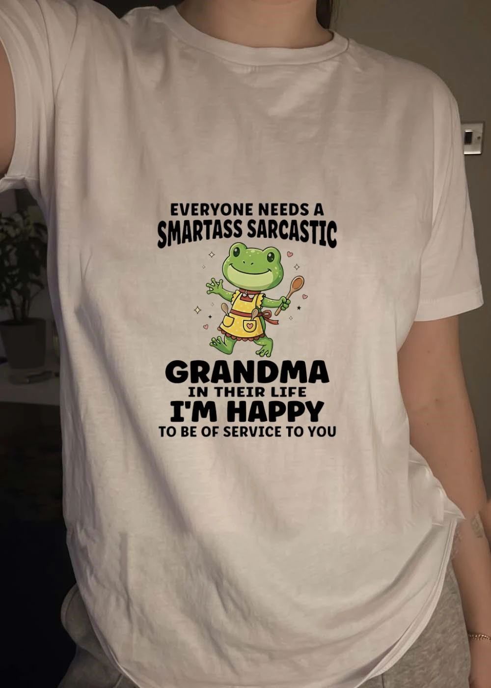 Funny Frog Grandma Cooking Everyone Needs a Smartass Sarcastic in Their Life shirt