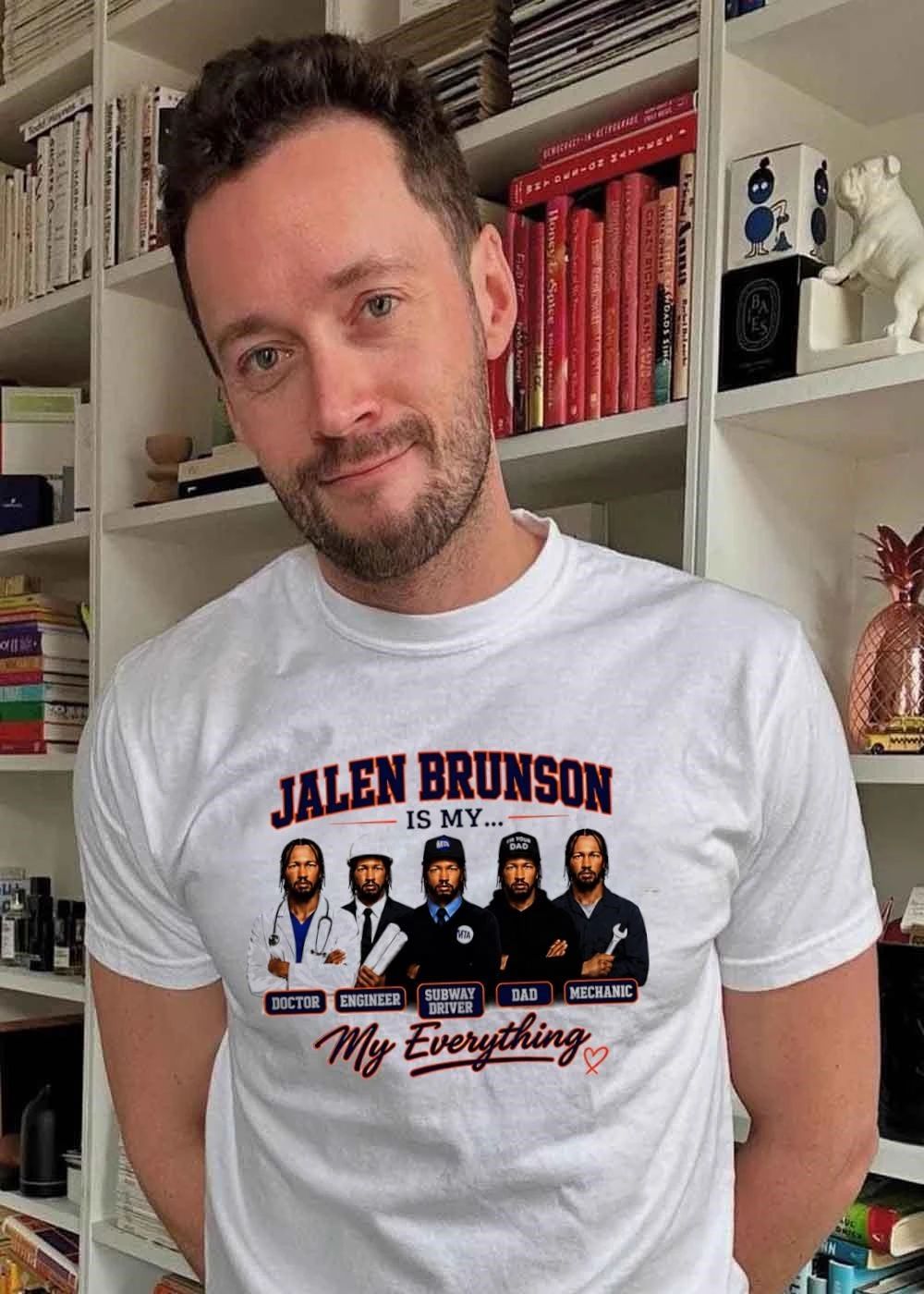 Jalen Brunson Is My Doctor Engineer Subway Driver Dad Mechanic Everything Five Player Photos In Uniforms shirt
