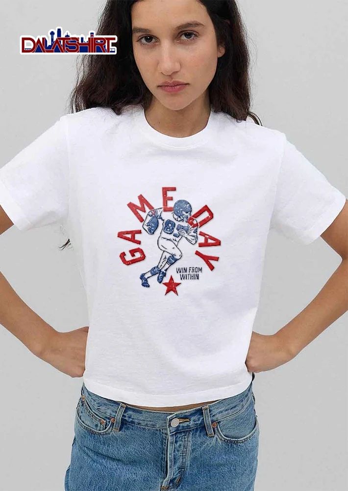 Win From Within Distressed Retro Football Player Red Star shirt