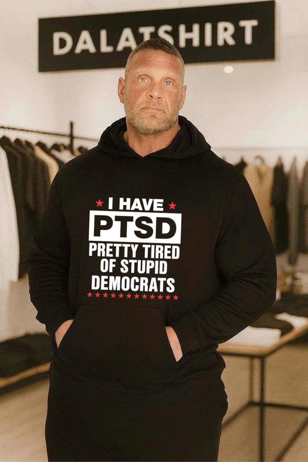 I Have PTSD Pretty Tired Of Stupid Democrats Political shirt