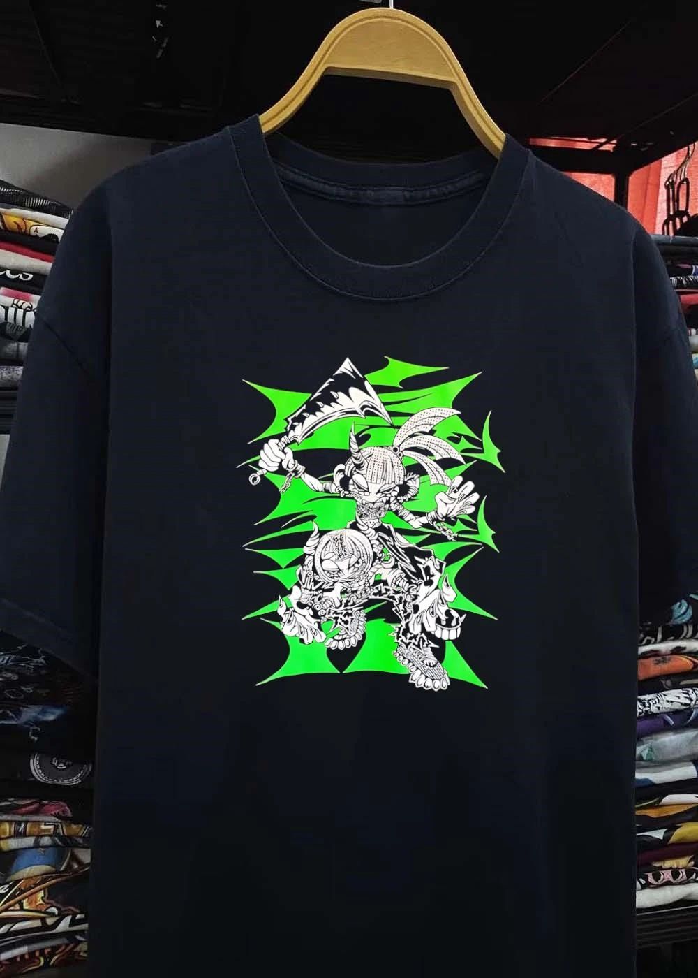 Soul Eater Anime Manga Character With Blade Sharp Green Background Graphic T-Shirt