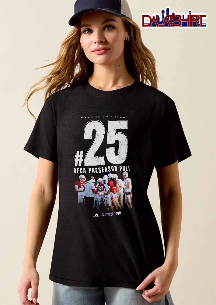 Indiana University Of Pennsylvania Football NCAA 25 Afca Preseason Poll Coach Talking To Players Practice Photo shirt