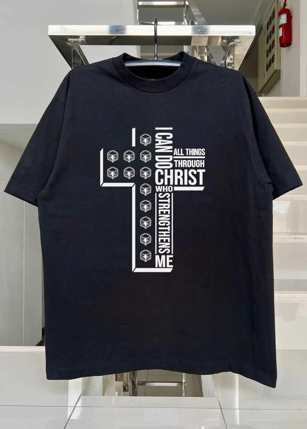 Eagle Cross Religious Faith I Can Do All Things Through Christ Who Strengthens Me shirt