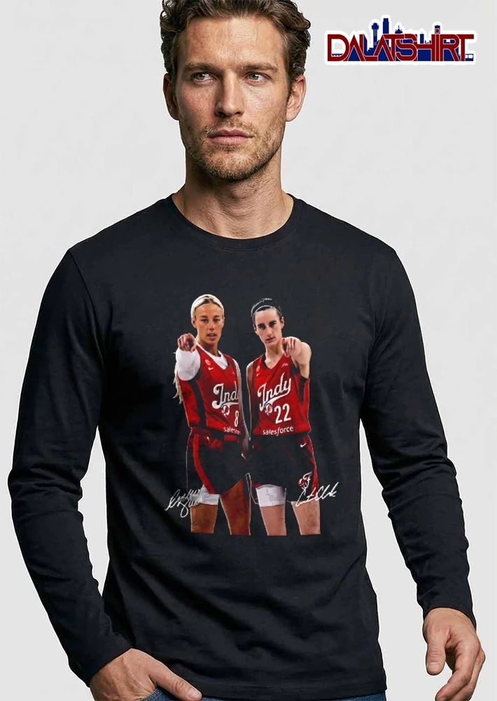 Indiana Fever Basketball Players Pointing With Signatures Shirt