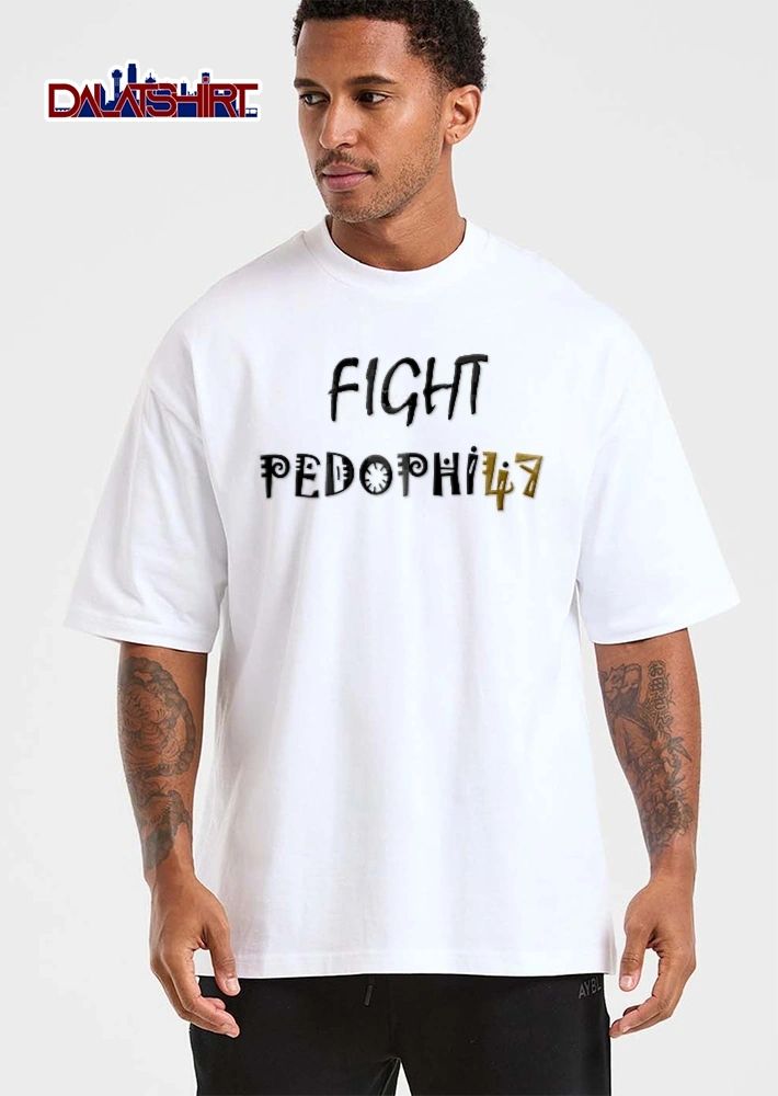 Fight Pedophilia Tribal Pattern Typography shirt