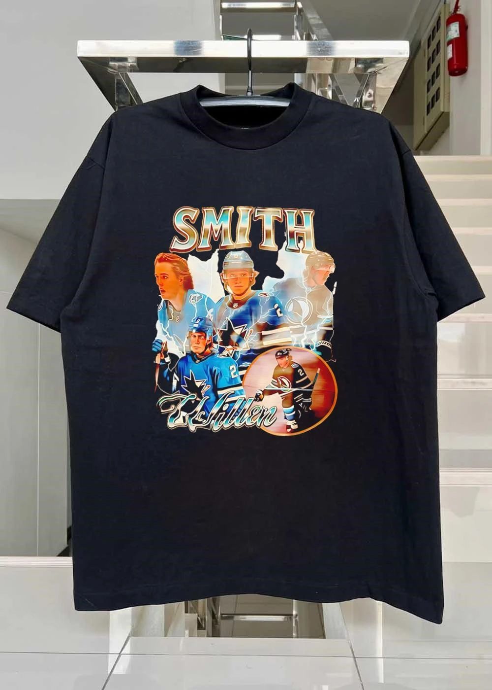 Smith McIllen San Jose Sharks Hockey Player T-Shirt