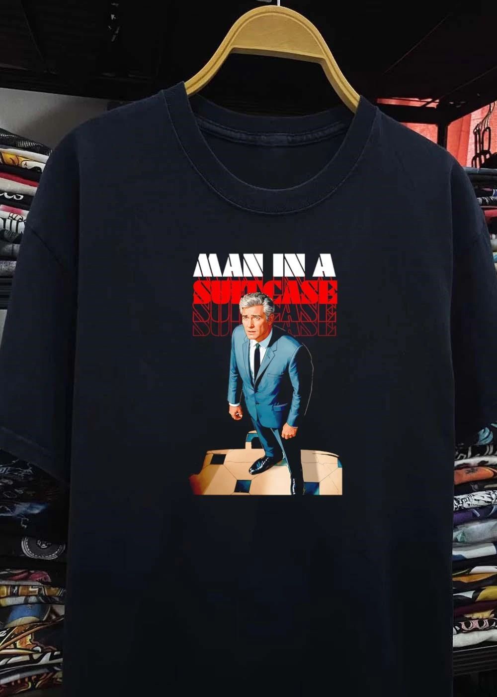 Man Standing on Suitcase shirt