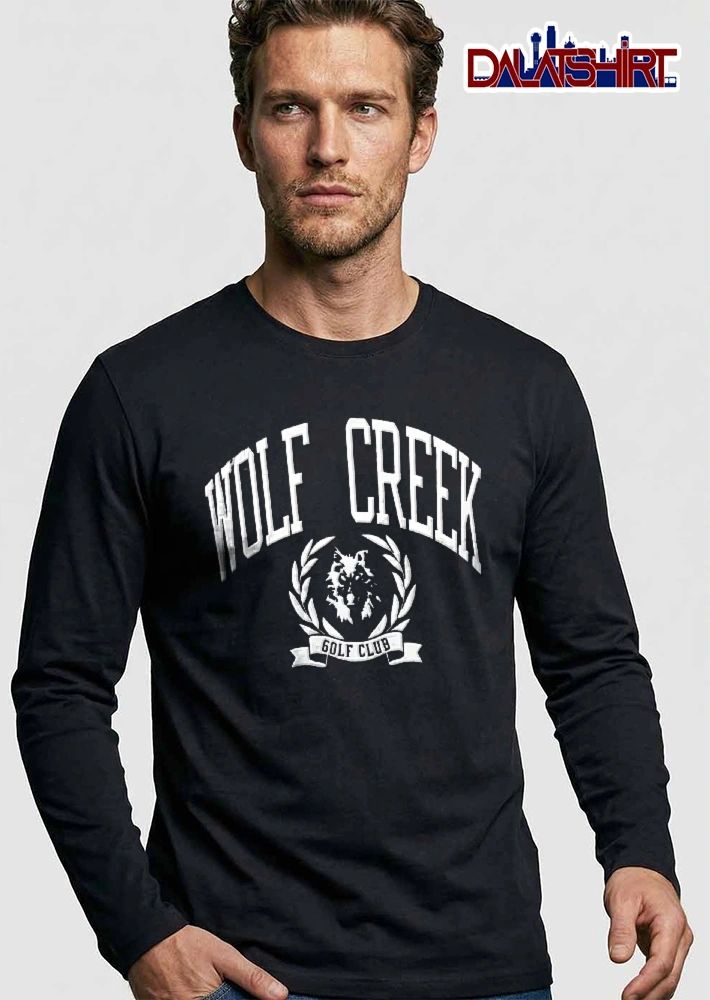 Wolf Creek Golf Club Head Crest Laurel Wreath Ribbon Banner shirt