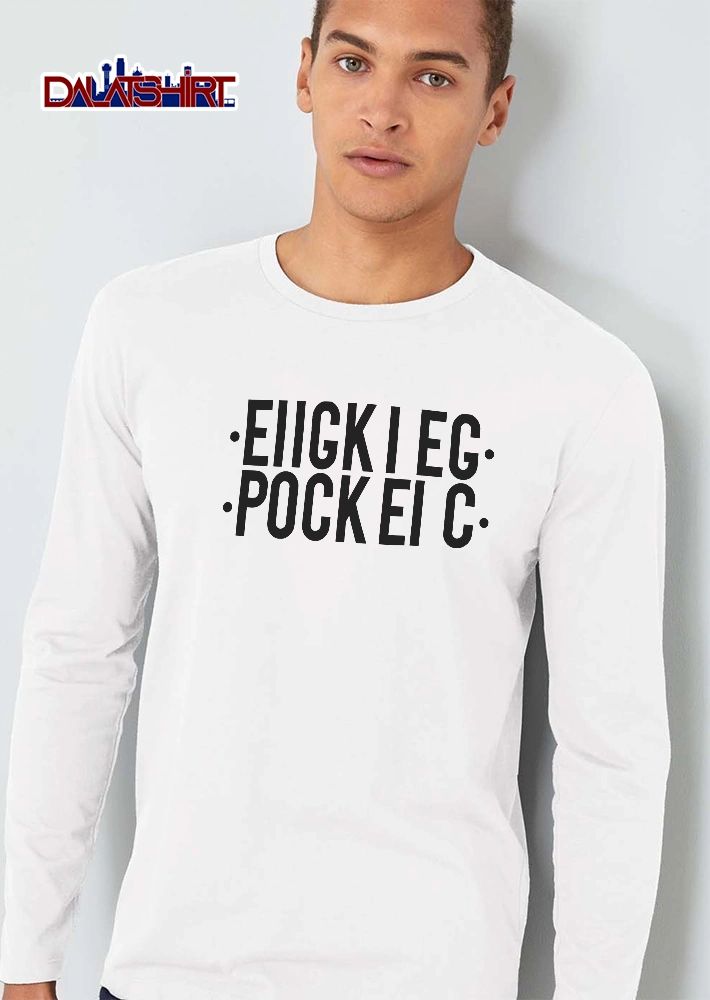 Eiigk I Eg Pock Ei C Black Typography Side Dots Bold Font shirt