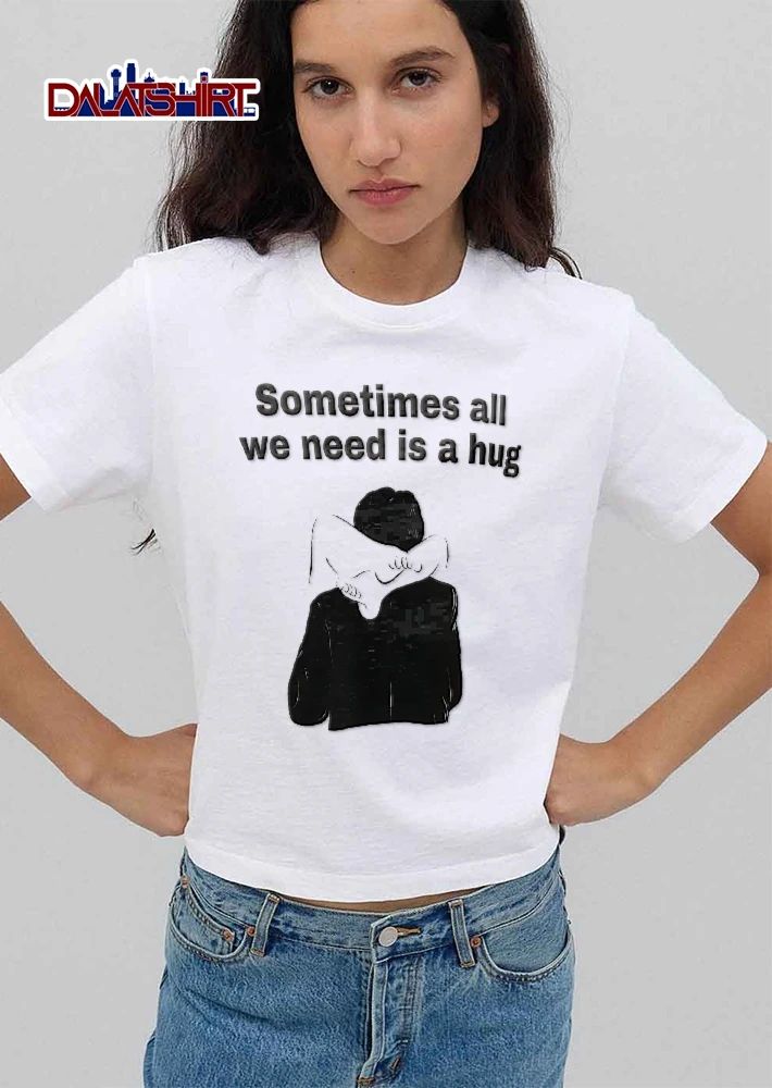 Sometimes All We Need Is A Hug Line Art Legs Wrapped Around Neck Suit Jacket shirt