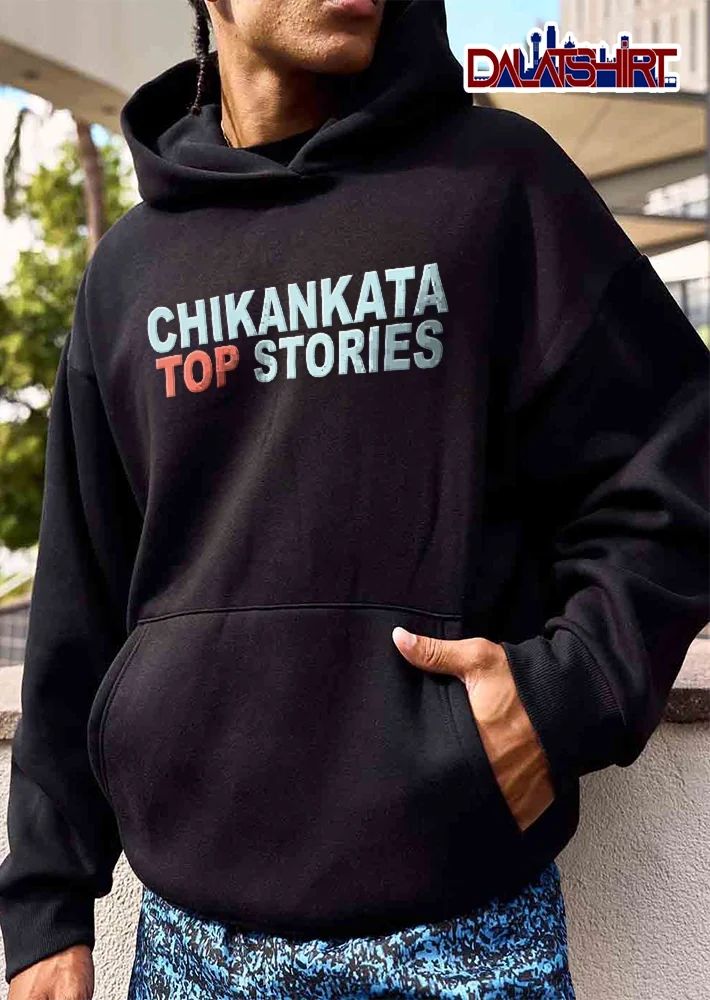 Chikankata Top Stories Two Color Vertical Text Typography shirt