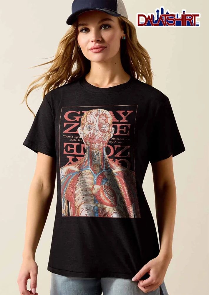 Grayzone Dont Ignore Revolutionize Adults Anatomical Human Body Diagram shirt